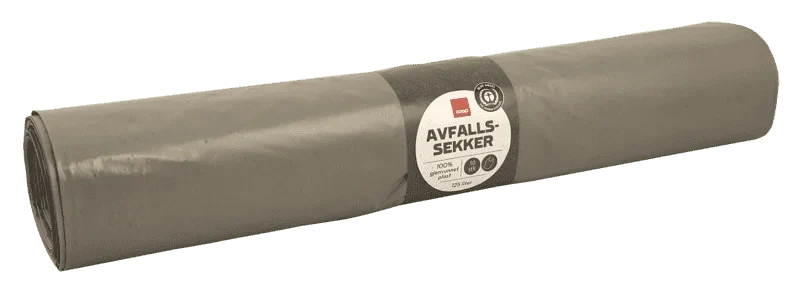 Avfallssekker 72x125cm Resirk Knytehåndtak