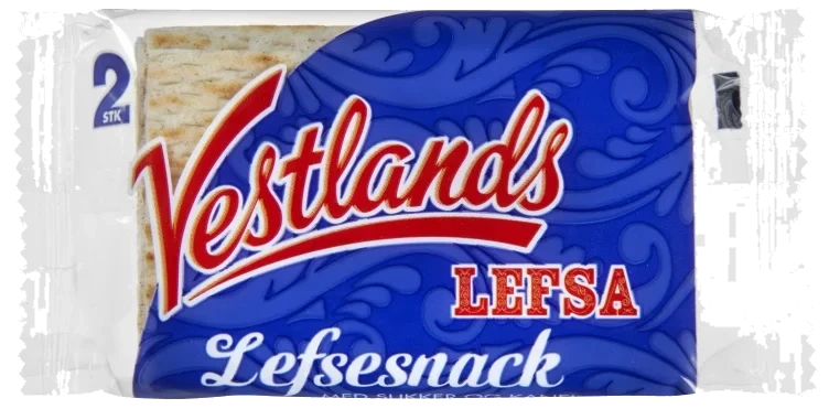 Vestlandslefsa Lefsesnack 2pk 70g