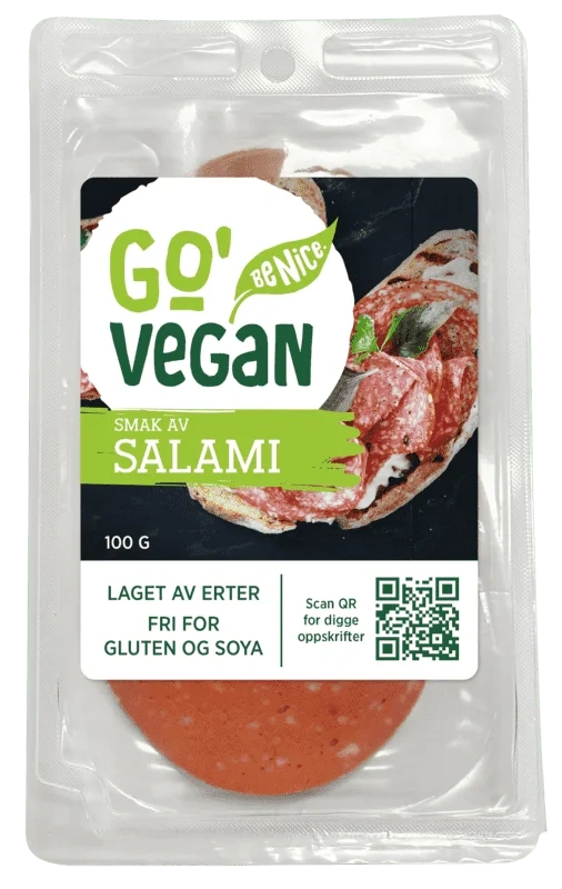 Go'Vegan Smak av Salami 100g