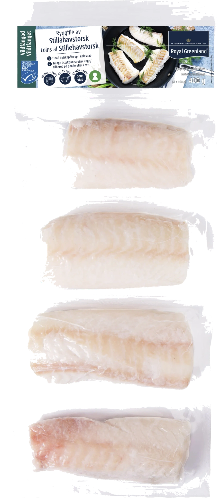 Torskfiléer 4-pack