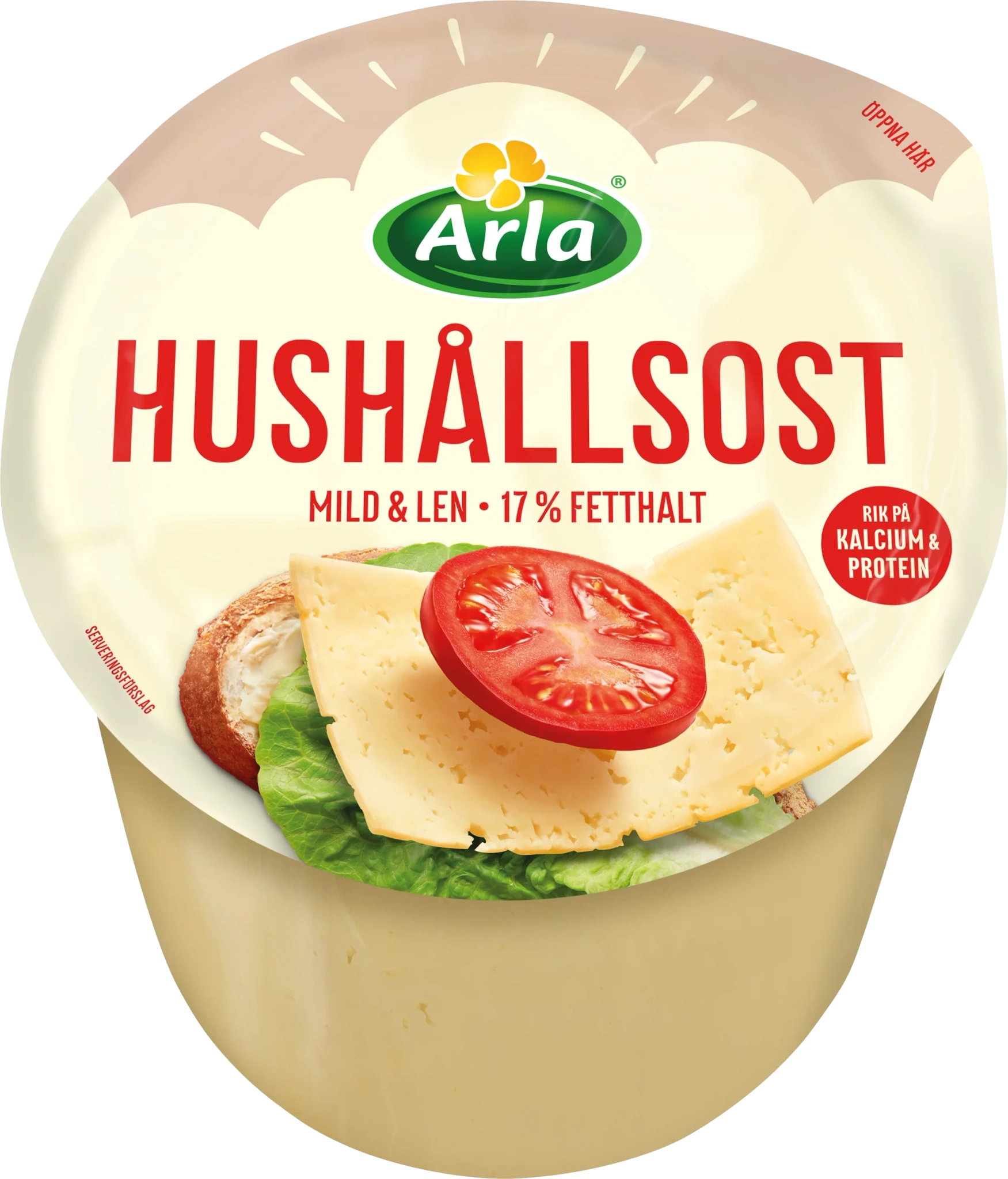 Hushållsost 17%