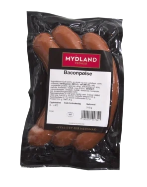 Baconpølse 3pk Mydland