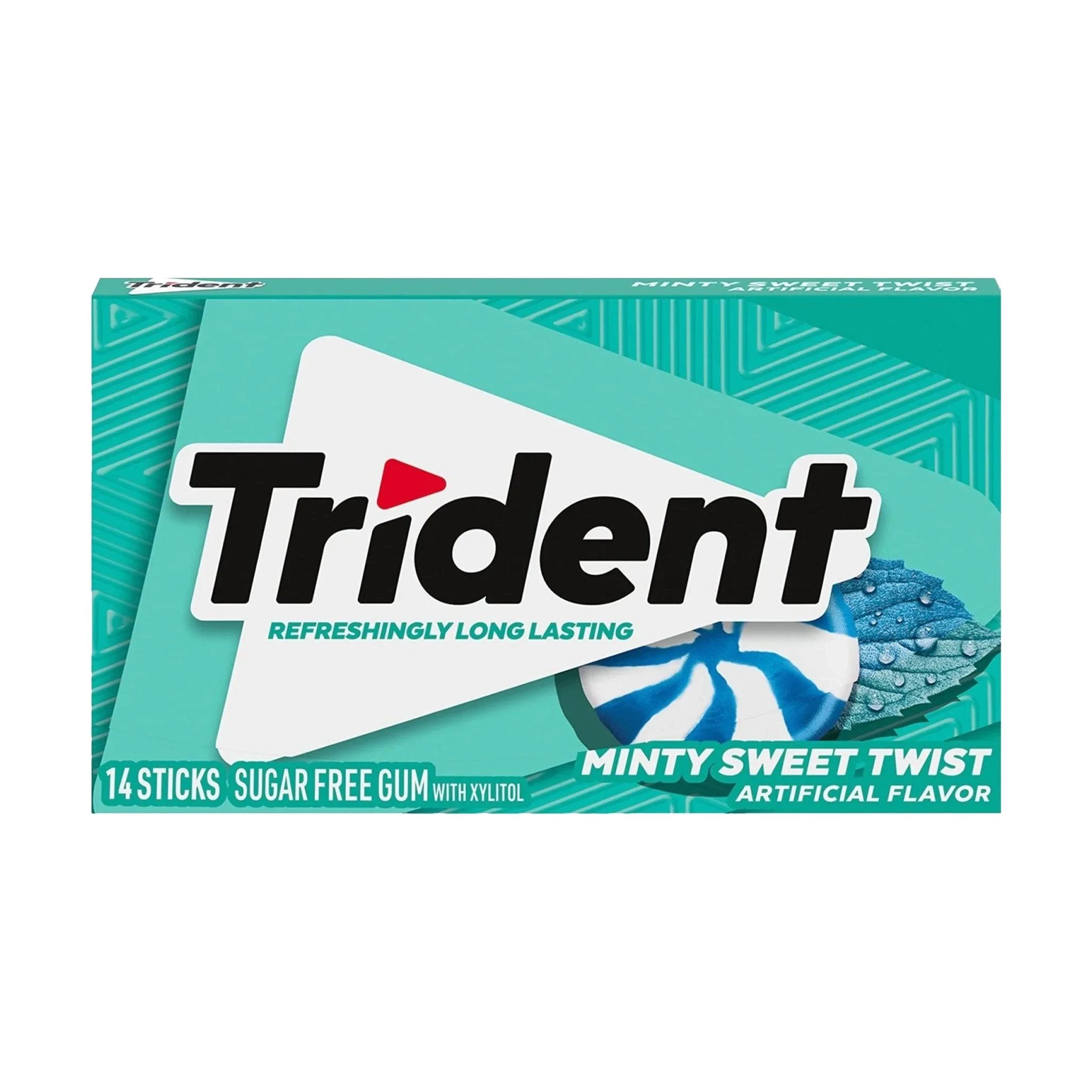 Trident Minty Sweet Twist Gum (14 tyggiser) DATOVARE