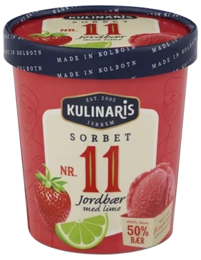 Kulinaris Jordbær-sorbet 0,5l Kulinaris 0,5l