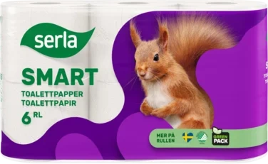 Toalettpapir 6pk Serla Miljøvalg