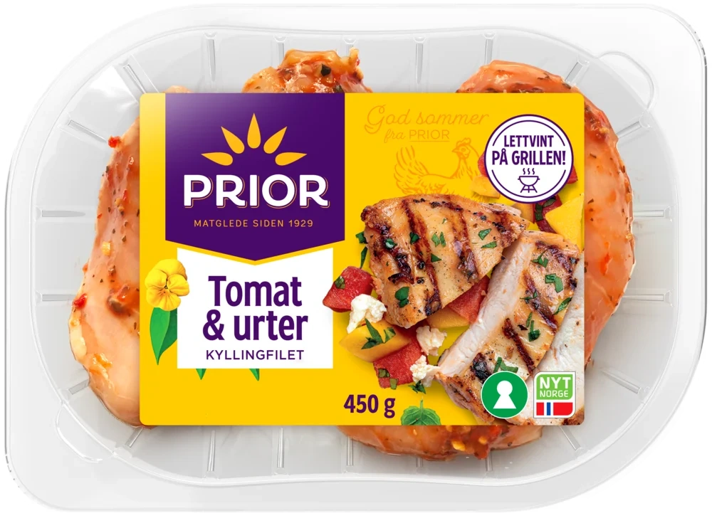 Kyllingfilet med tomat og urte marinade 450g
