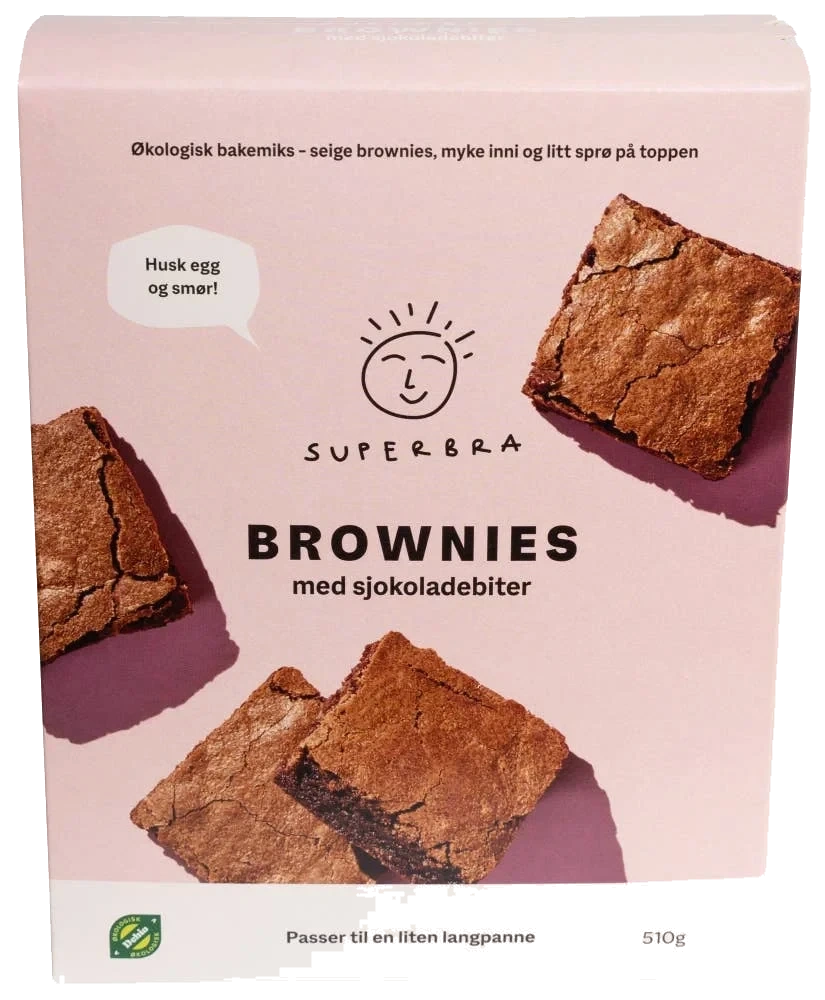 Brownies bakemiks med sjokoladebiter