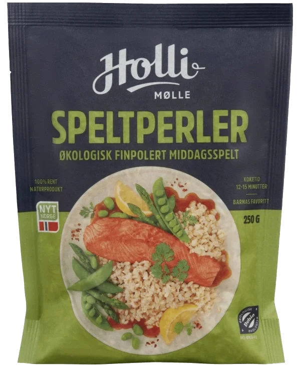 Speltperler Finpolert 250g Holli Mølle