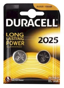 Duracell 2025 - 3v Litium Knappcellebatteri 2pk