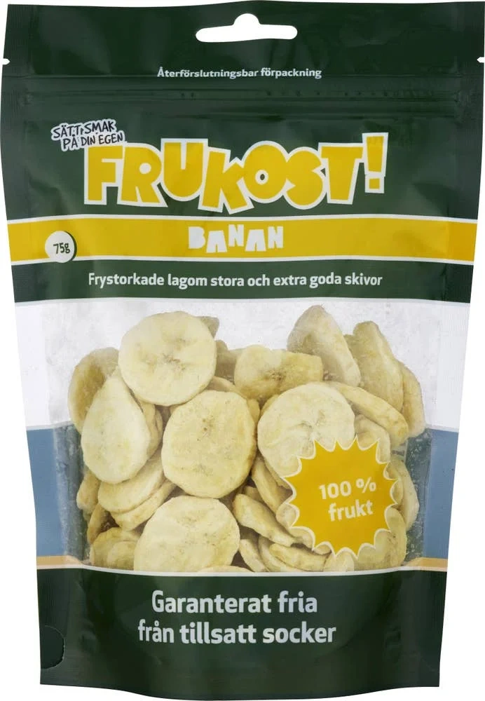 Frystorkad Banan
