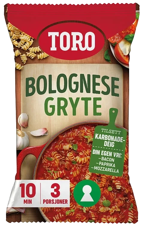 Toro Bolognese Fiberrik Gryte 207g