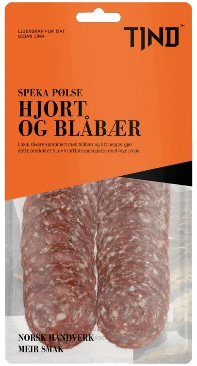 Speka Pølse Hjort og Blåbær 80 g