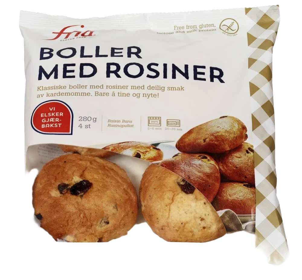 Boller med rosiner 280 g