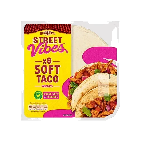 Soft Taco Wraps x8 - Street Vibes