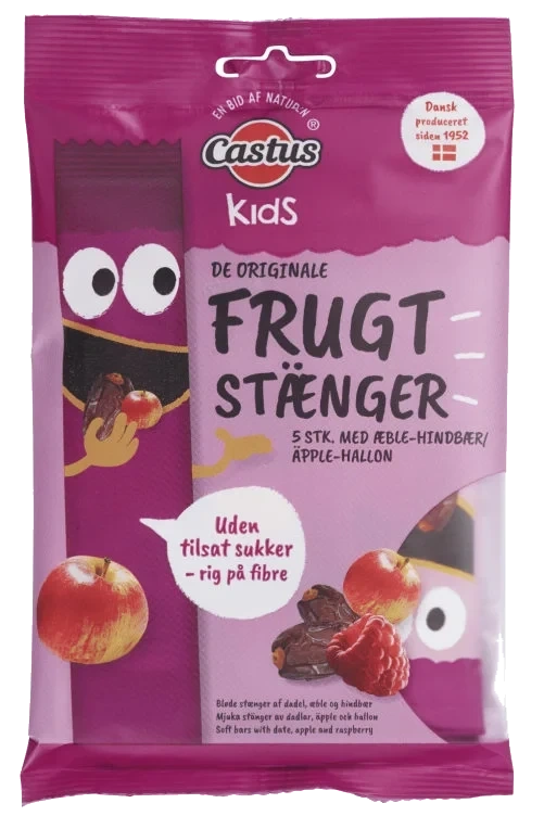 Fruktstång Äpple & hallon 5-pack