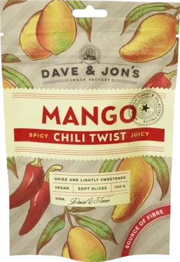 Dave & Jon's Tørket Mango Chili Twist 100g