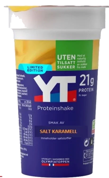 Yt Proteinshake Smak Av Salt Karamell, Ltd, 220ml