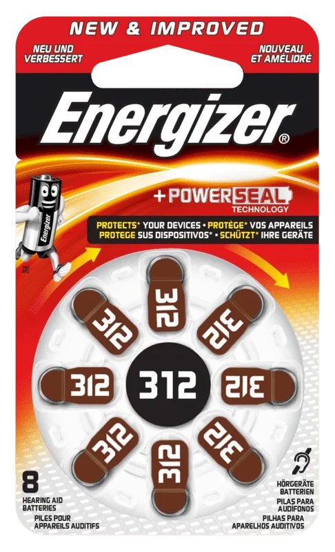 Energizer® høreapparatsbatterier 312