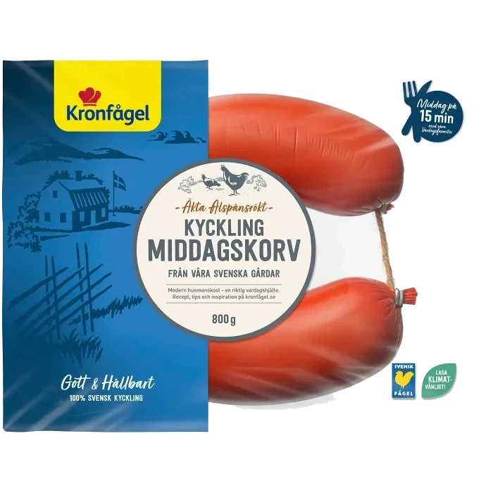 Middagskorv Kyckling 800g Kronfågel