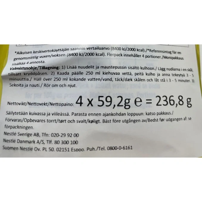 Nudlar Chow Mein 4-pack