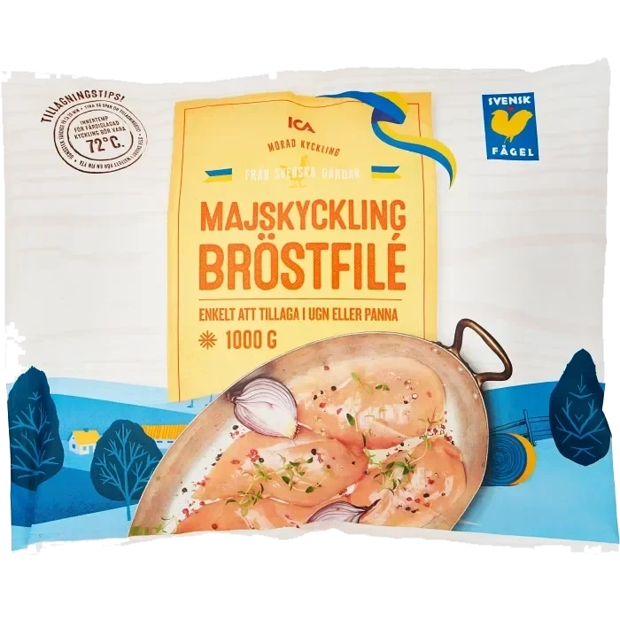 Majskycklingbröstfilé Fryst 1kg ICA