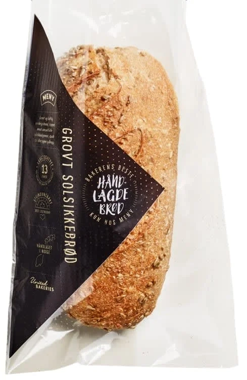 Grovt Solsikkebrød 790g Håndlagd United Bakeries