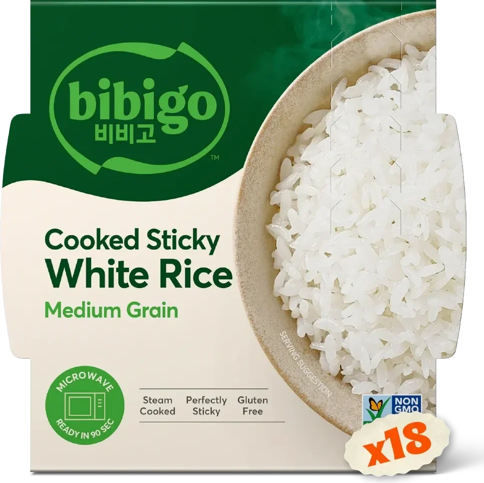 Bibigo Ferdigkokt Hvit Ris 210g