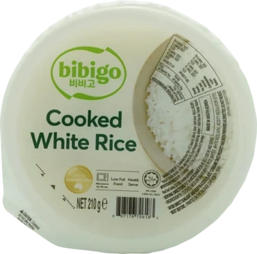 Bibigo Ferdigkokt Hvit Ris 210g