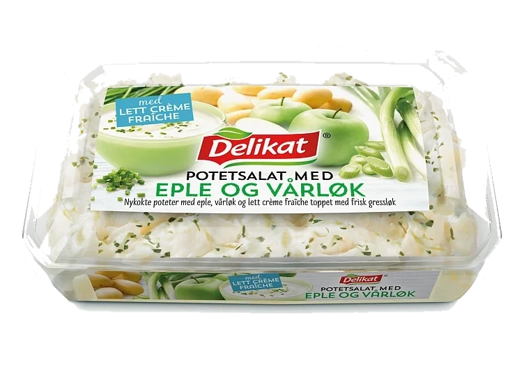 Potetsalat Eple&Vårløk 400g Delikat