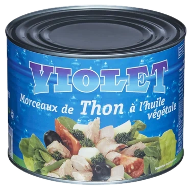 Tunfiskbiter i Olje 1.705kg Violet