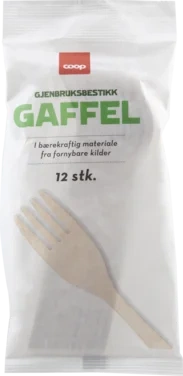 Coop Gaffel Gjenbruksbestikk 12stk