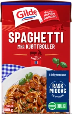 Spaghetti med Kjøttboller 500g Enh