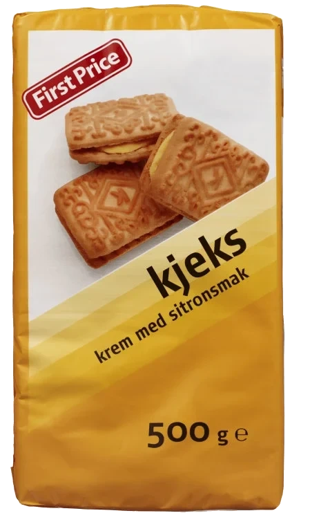 Kjeks m/Sitronkrem 500g First Price