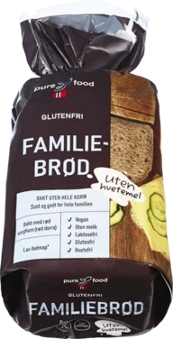 Familiebrød Gl.Fri 500g Pure Food Norway