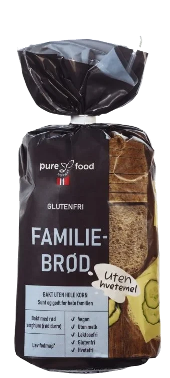 Familiebrød Gl.Fri 500g Pure Food Norway