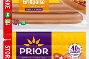 Grillpølse av kylling og kalkun 2pk