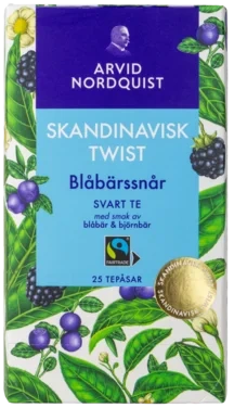 Arvid Nordquist Fairtrade Blåbärssnår Svart Te 25st