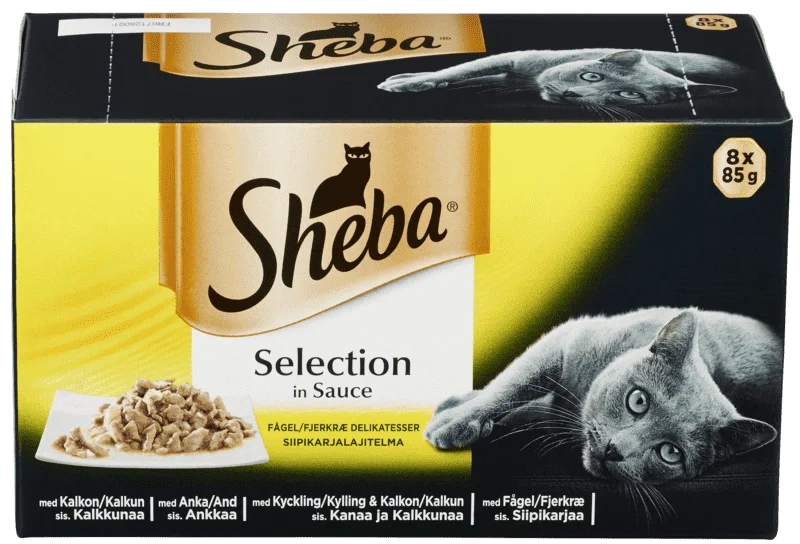 Sheba® Selection Fjærkre Delikatesser 8X85g