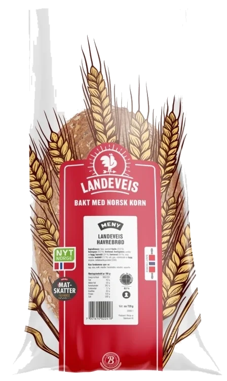 Havrebrød 720g Landeveis