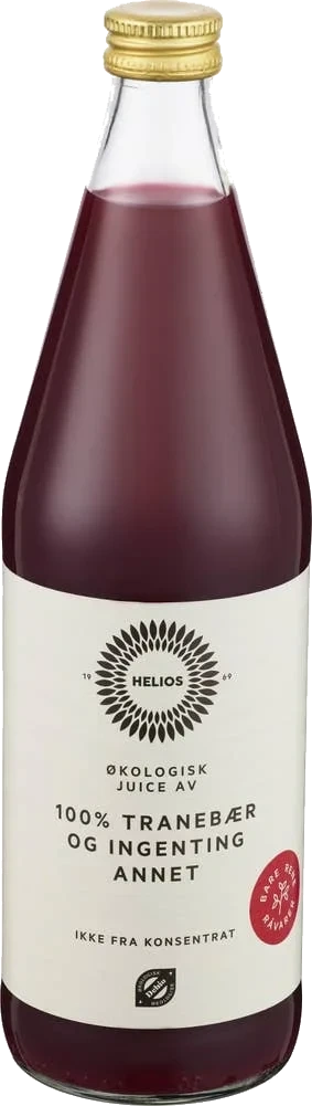 Økologisk tranebærjuice