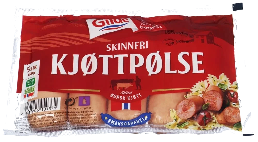 Skinnfri kjøttpølse