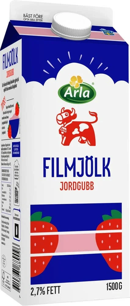 Filmjölk Jordgubb 2,7% Arla