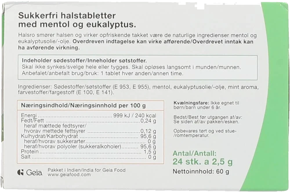 Halsro Mentol & Eukalyptus