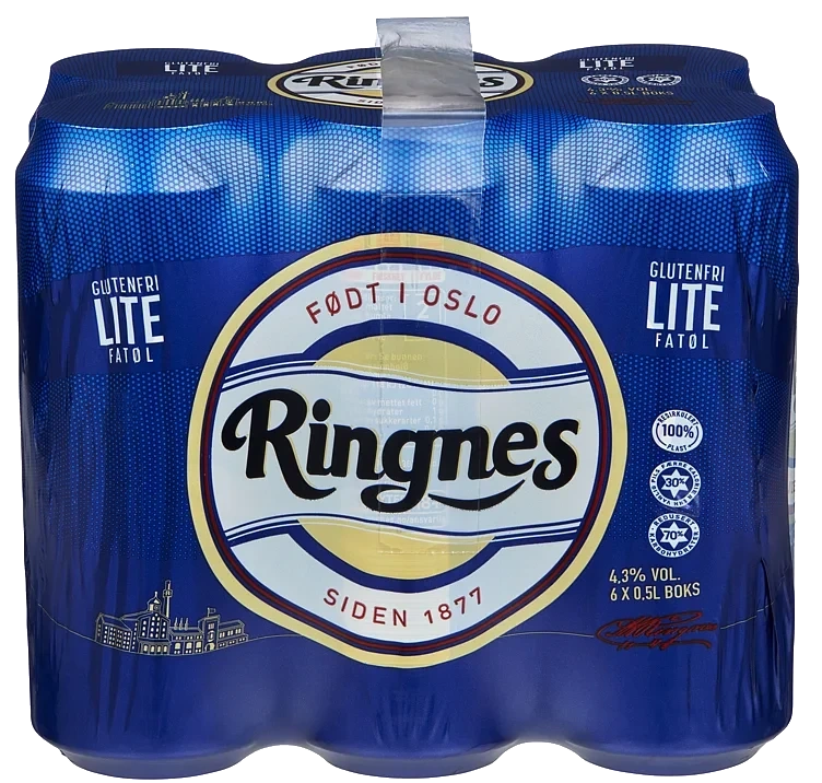 Ringnes Lite Fatøl 0,5lx6 boks