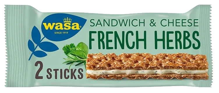 Wasa Sandwich Cheese French Herbs 30g