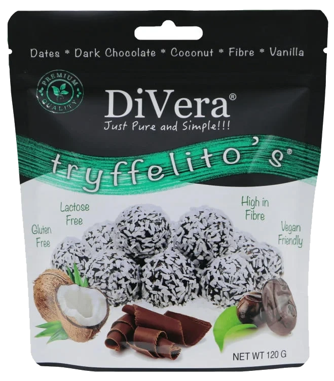 Tryfeffelitos Kokos 120g Divera
