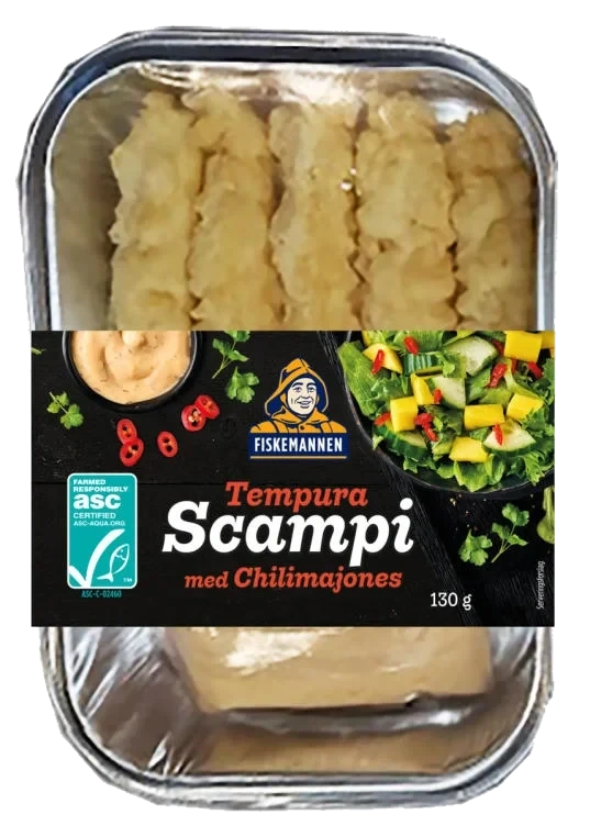 Scampi Asc Tempura Chilimajo 130g