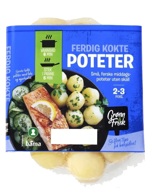 Poteter Kokte u/Skall 375g Grønn&Frisk