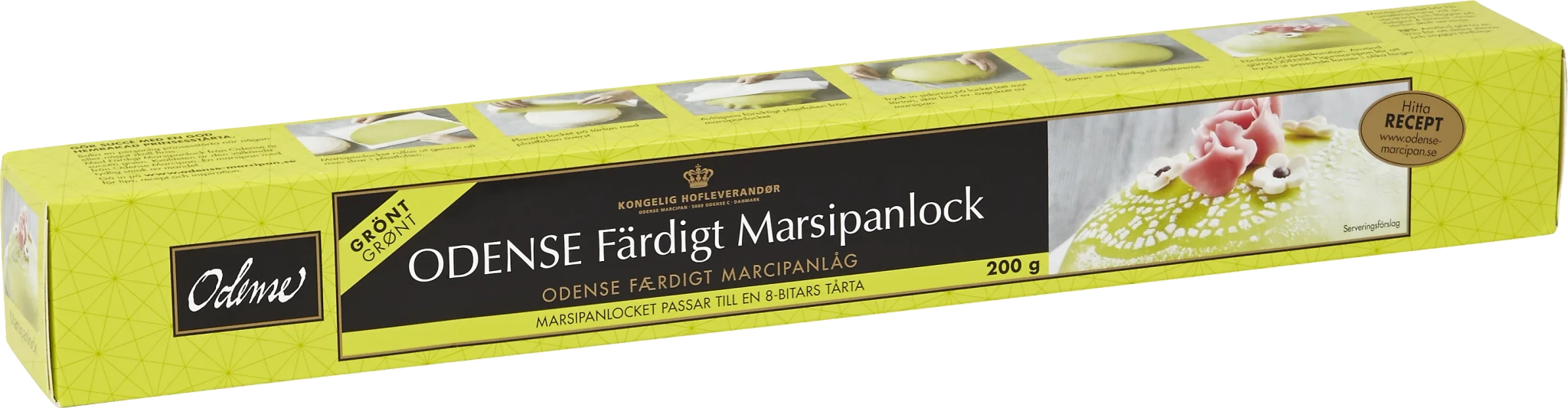 Marsipanlock Grönt