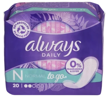 Truseinnlegg Normal To Go 20stk Always